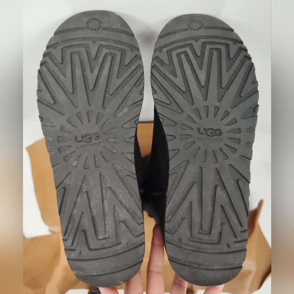 UGG Tall Black Boots Womans Size 11 - Picture 6 of 7